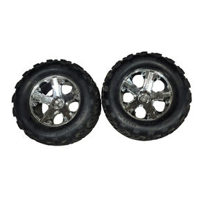 Traxxas Talon EXT 2.8" Pre-Mounted Tires w/RXT Wheels (2) (Black Chrome) w/12mm